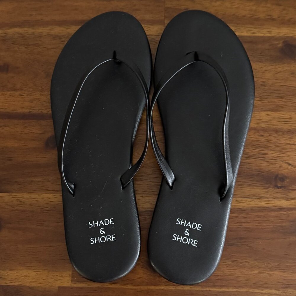 Shade & Shore - Cali Thong Flip Flop Sandals in Black